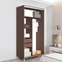 Dulap Mobildor-Lux ARON S 180 x 60 x 230 / PAL / Wenghe photo 3