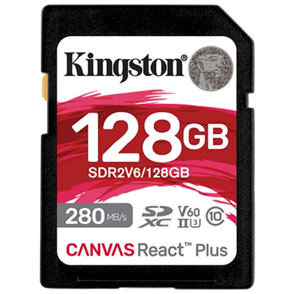 Карта памяти Kingston Canvas React Plus V60 128 ГБ MicroSD / Class10 photo 1