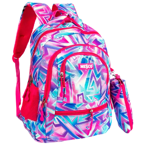 Ghiozdan pentru copii Mesco Mes231607D  / Multicolor Pink /  photo 1