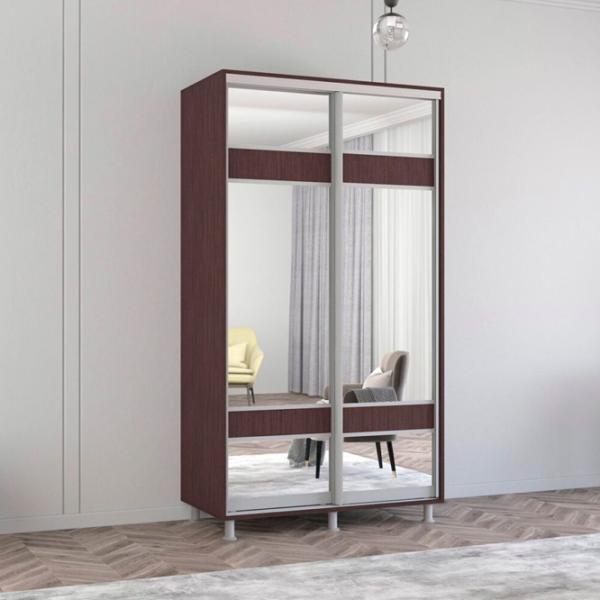 Шкаф Mobildor-Lux ARON S 130 x 60см x 240 / ЛДСП / Венге photo 2