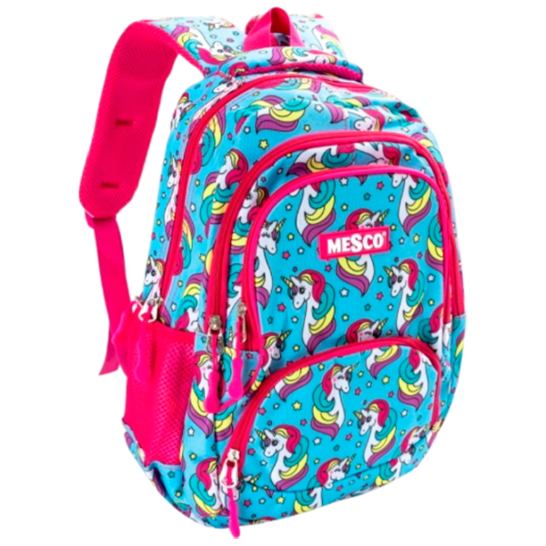 Ghiozdan pentru copii Mesco Mes241401  / Blue Pink /  photo 1