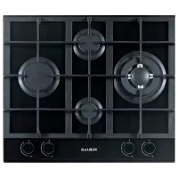 Газовая варочная панель Bauer GH-604 BG06 Закаленное стекло / Черный