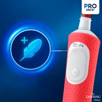 Зубная электрощетка Braun Family Set Pro + Kids Lion 2D / Красный photo 2