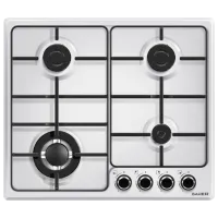 Plită încorporabilă pe gaz Bauer OM 640VT1W Oțel emailat / White