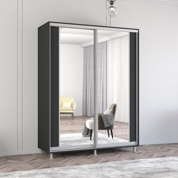 Dulap Mobildor-Lux ARON S K2 170 x 60 x 210 / PAL / Antracit photo 2