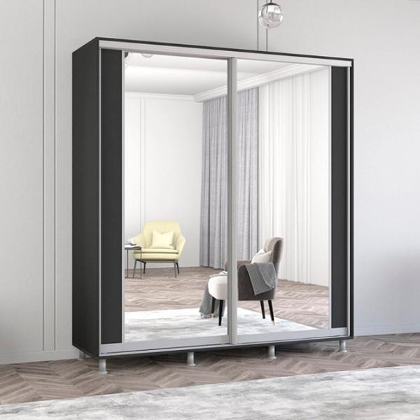 Dulap Mobildor-Lux ARON S K2 200 x 60 x 220 / PAL / Antracit photo 2