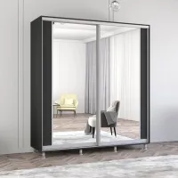 Dulap Mobildor-Lux ARON S K2 190 x 60 x 200 / PAL / Antracit photo 2
