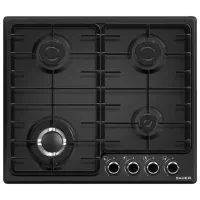 Газовая варочная панель Bauer OM 640VT1CFBE Эмалированная сталь / Черный