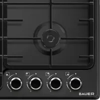 Plită încorporabilă pe gaz Bauer OM 640VT1CFBE Oțel emailat / Black photo 2