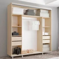 Dulap Mobildor-Lux ARON S K2 200 x 60 x 230 / PAL / Sonoma photo 3