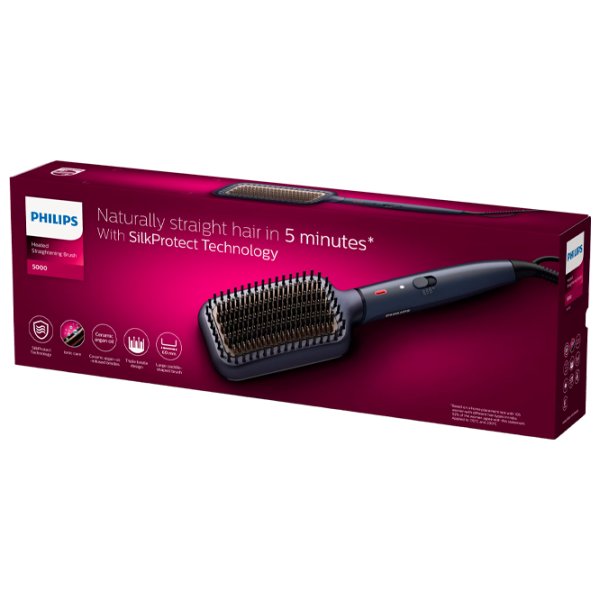 Perie pentru îndreptarea părului Philips BHH885/00  / Gold Blue photo 5