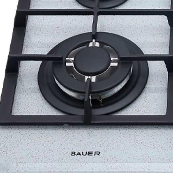Plită încorporabilă pe gaz Bauer GH-604 BG03S Sticlă călită / Inox photo 3