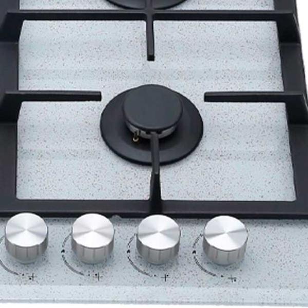 Plită încorporabilă pe gaz Bauer GH-604 BG03S Sticlă călită / Inox photo 4