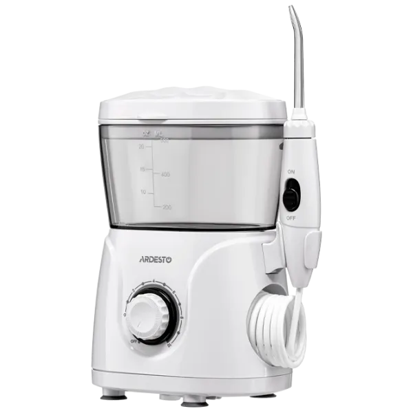 Irigator bucal Ardesto OI-MD600W Cu apă sub presiune / White photo 2 Irigator bucal Ardesto OI-MD600W Cu apă sub presiune / White photo 2