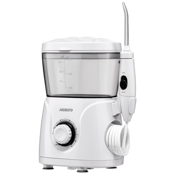 Irigator bucal Ardesto OI-MD600W Cu apă sub presiune / White photo 2 Irigator bucal Ardesto OI-MD600W Cu apă sub presiune / White photo 2