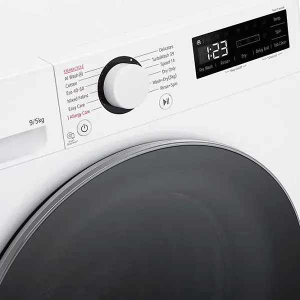 Mașină de spălat cu uscător LG F2DR509S1W 9 kg / 1200 rpm / White photo 3