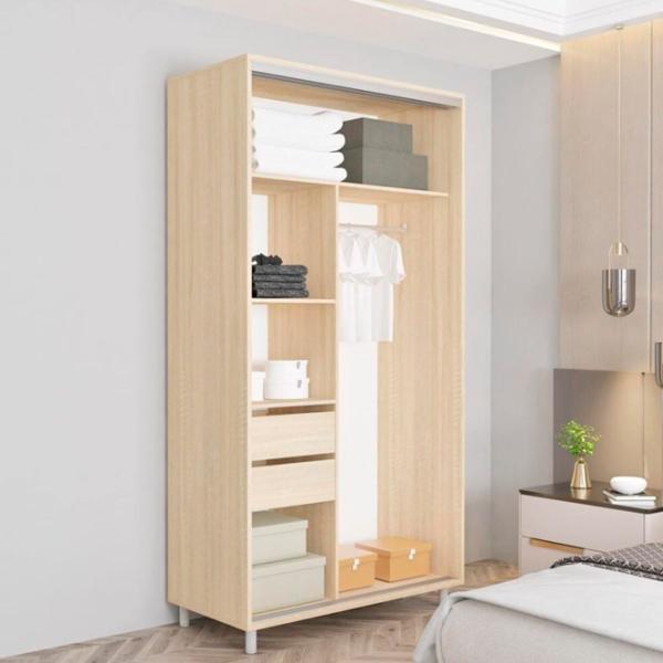 Dulap Mobildor-Lux ARON S K2 160 x 60 x 200 / PAL / Sonoma photo 3