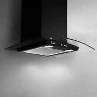 Hotă Tornado Eva 1200 Șemineu/ Black/ Inox photo 3