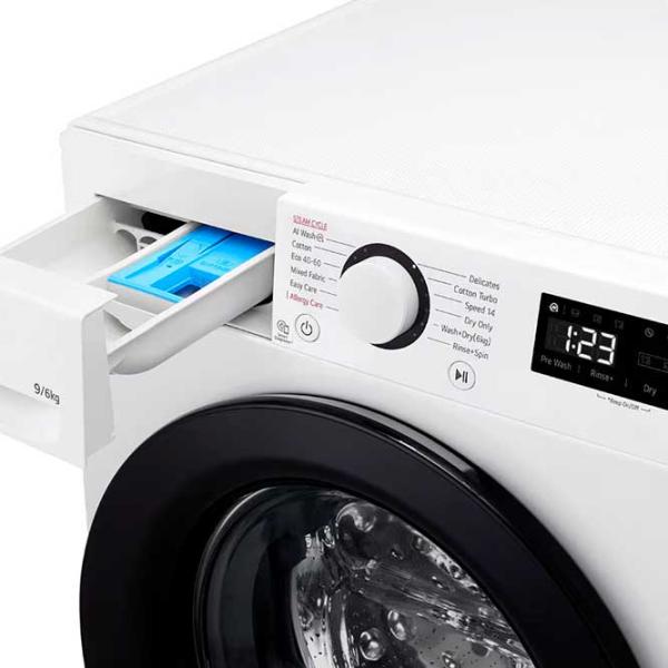 Mașină de spălat cu uscător LG F4DR509SBW 9 kg / 1400 rpm / White photo 3