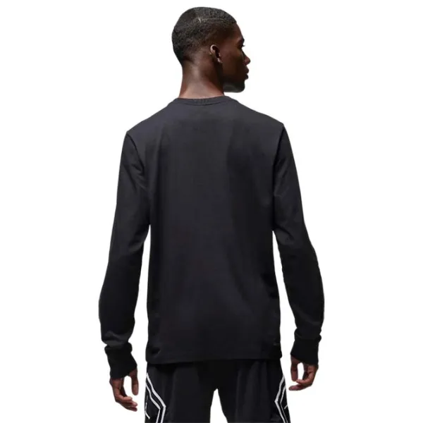 Футболка с длинными рукавами для мужчин Jordan Sprt Ls Gfx Crew Спорт / Черный photo 2