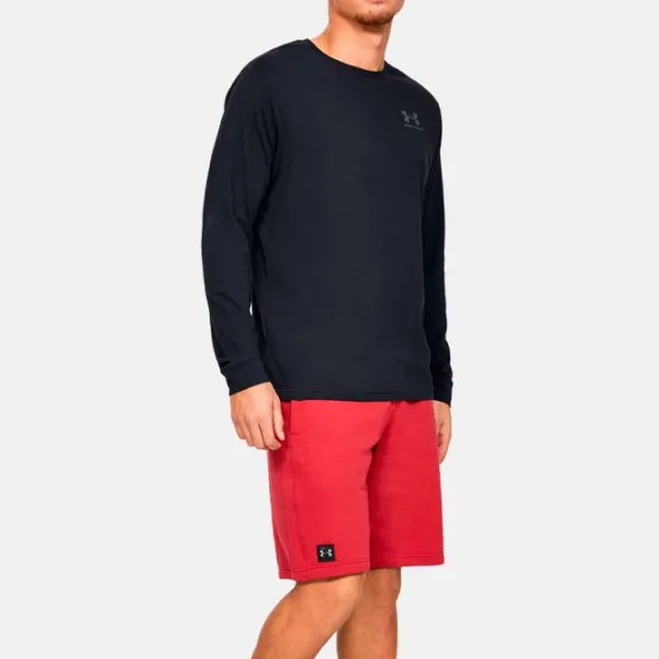 Футболка с длинными рукавами для мужчин Under Armour SPORTSTYLE LEFT CHEST LS Спорт / Черный photo 2