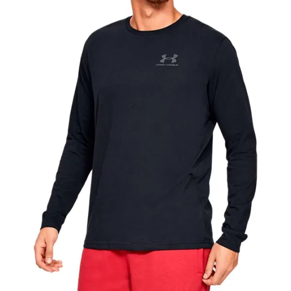 Футболка с длинными рукавами для мужчин Under Armour SPORTSTYLE LEFT CHEST LS Спорт / Черный photo 1