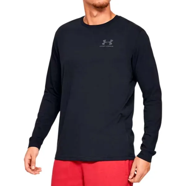 Футболка с длинными рукавами для мужчин Under Armour Sportstyle 1329585-001 Спорт / Черный photo 1