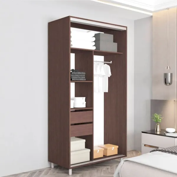 Dulap Mobildor-Lux Aron S K 140 x 60 x 200 / PAL / Wenghe photo 3