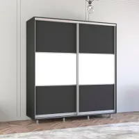 Dulap Mobildor-Lux Aron S K 190 x 60 x 240 / PAL / Antracit photo 2