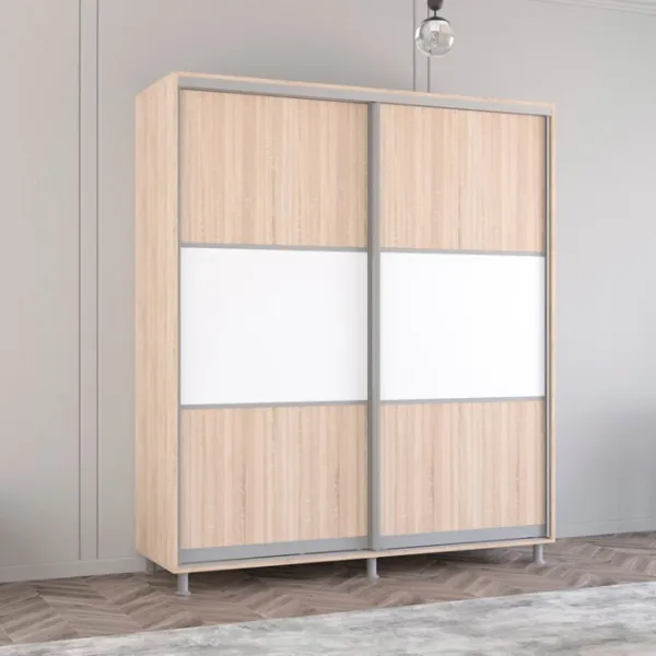 Шкаф Mobildor-Lux Aron S K 200 x 60см x 200 / ЛДСП / Sonoma photo 2