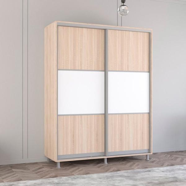 Шкаф Mobildor-Lux Aron S K 180 x 60см x 210 / ЛДСП / Sonoma photo 3