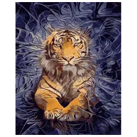 Pictură pe numere Strateg Puterea tigrului GS951 50 x 40 cm / Verticală