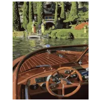 Картина по номерам Strateg Поездка на яхте GS1282 50 x 40 см / Вертикальная