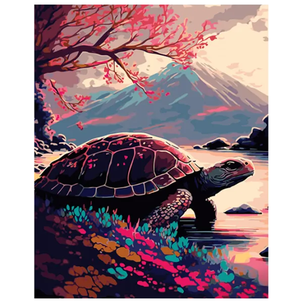 Картина по номерам Strateg Черепаха у горы GS914 50 x 40 см / Вертикальная photo 1 Картина по номерам Strateg Черепаха у горы GS914 50 x 40 см / Вертикальная photo 1