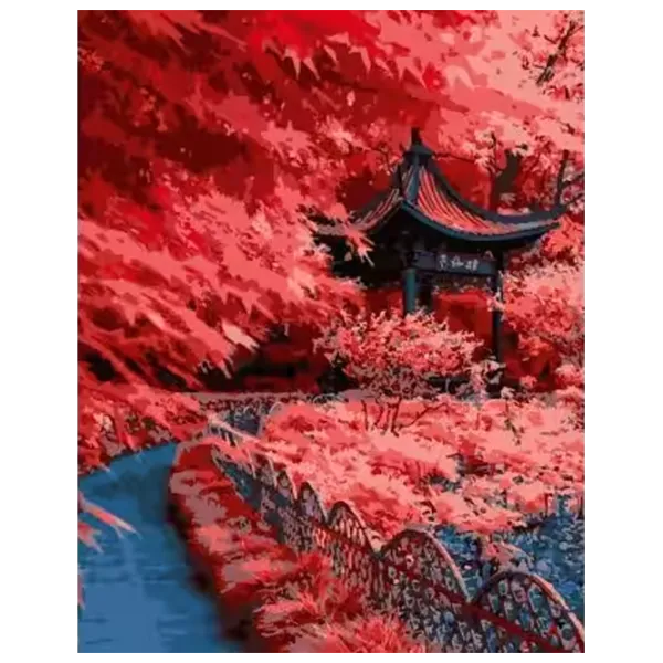 Pictură pe numere Strateg Frunze roșii Japoneze DY275 50 x 40 cm / Verticală photo 1 Pictură pe numere Strateg Frunze roșii Japoneze DY275 50 x 40 cm / Verticală photo 1