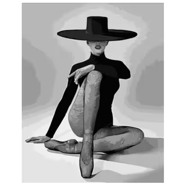 Pictură pe numere Strateg Balerina-model DY390 50 x 40 cm / Verticală photo 1 Pictură pe numere Strateg Balerina-model DY390 50 x 40 cm / Verticală photo 1