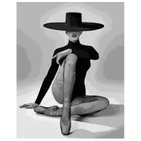 Картина по номерам Strateg Балерина-модель DY390 50 x 40 см / Вертикальная