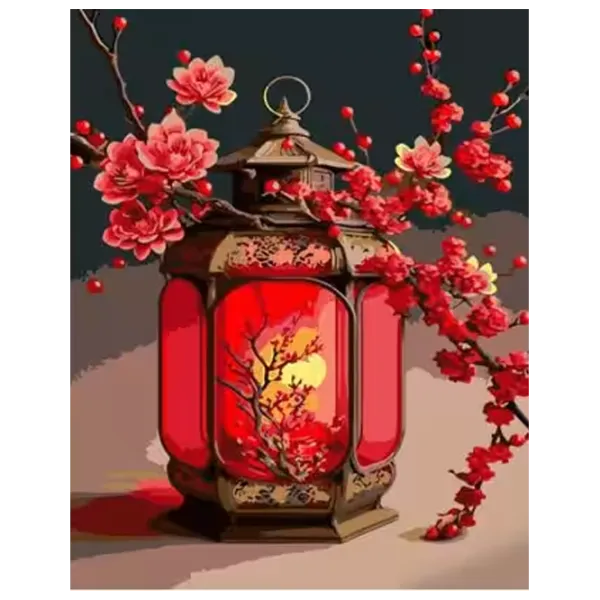 Картина по номерам Strateg Красный фонарик DY407 50 x 40 см / Вертикальная photo 1 Картина по номерам Strateg Красный фонарик DY407 50 x 40 см / Вертикальная photo 1