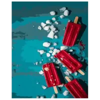 Картина по номерам Strateg Ягодное мороженое DY391 50 x 40 см / Вертикальная