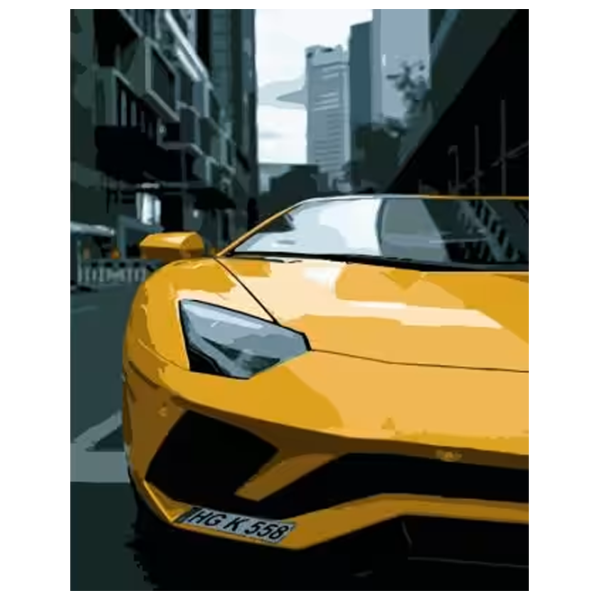 Pictură pe numere Strateg Lamborghini DY038 50 x 40 cm / Verticală photo 1 Pictură pe numere Strateg Lamborghini DY038 50 x 40 cm / Verticală photo 1