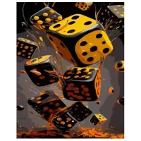 Pictură pe numere Strateg Număr norocos DY388 50 x 40 cm / Verticală