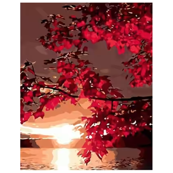 Картина по номерам Strateg Багровый закат DY427 50 x 40 см / Вертикальная photo 1