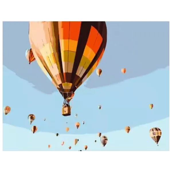 Картина по номерам Strateg Небо воздушные шары DY101 50 x 40 см / Горизонтальная photo 1