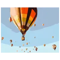 Картина по номерам Strateg Небо воздушные шары DY101 50 x 40 см / Горизонтальная