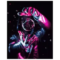 Картина по номерам Strateg Космическая колдунья DY301 50 x 40 см / Вертикальная