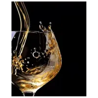 Картина по номерам Strateg Бокал вина DY371 50 x 40 см / Вертикальная