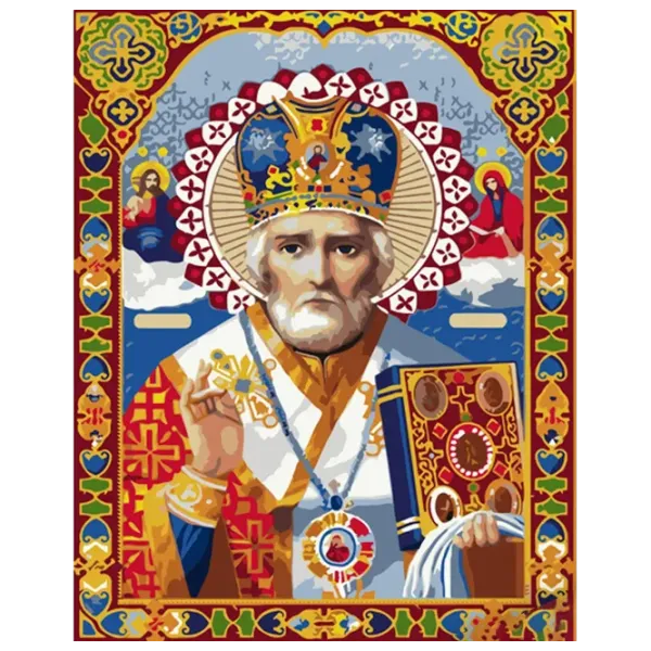 Pictură pe numere Strateg Icoană Sf. Nicolae GS1192 50 x 40 cm / Verticală photo 1 Pictură pe numere Strateg Icoană Sf. Nicolae GS1192 50 x 40 cm / Verticală photo 1