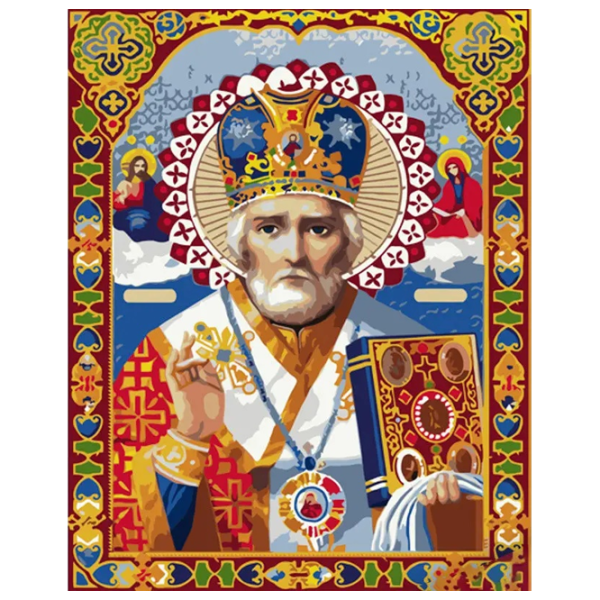 Pictură pe numere Strateg Icoană Sf. Nicolae GS1192 50 x 40 cm / Verticală photo 1 Pictură pe numere Strateg Icoană Sf. Nicolae GS1192 50 x 40 cm / Verticală photo 1