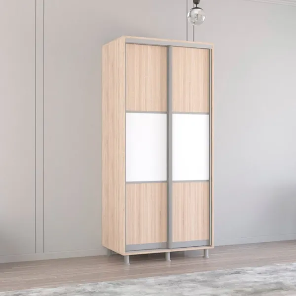 Шкаф Mobildor-Lux Aron S K 100 x 60см x 240 / ЛДСП / Sonoma photo 2