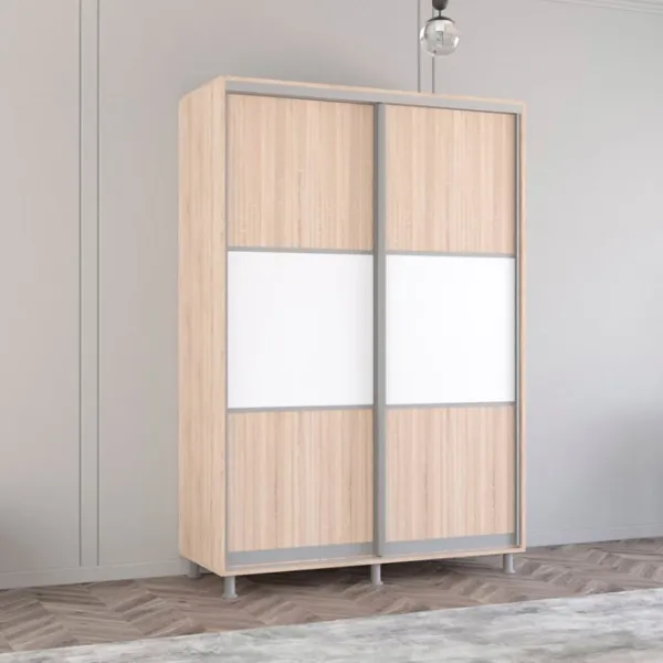 Шкаф Mobildor-Lux Aron S K 150 x 60см x 240 / ЛДСП / Sonoma photo 3